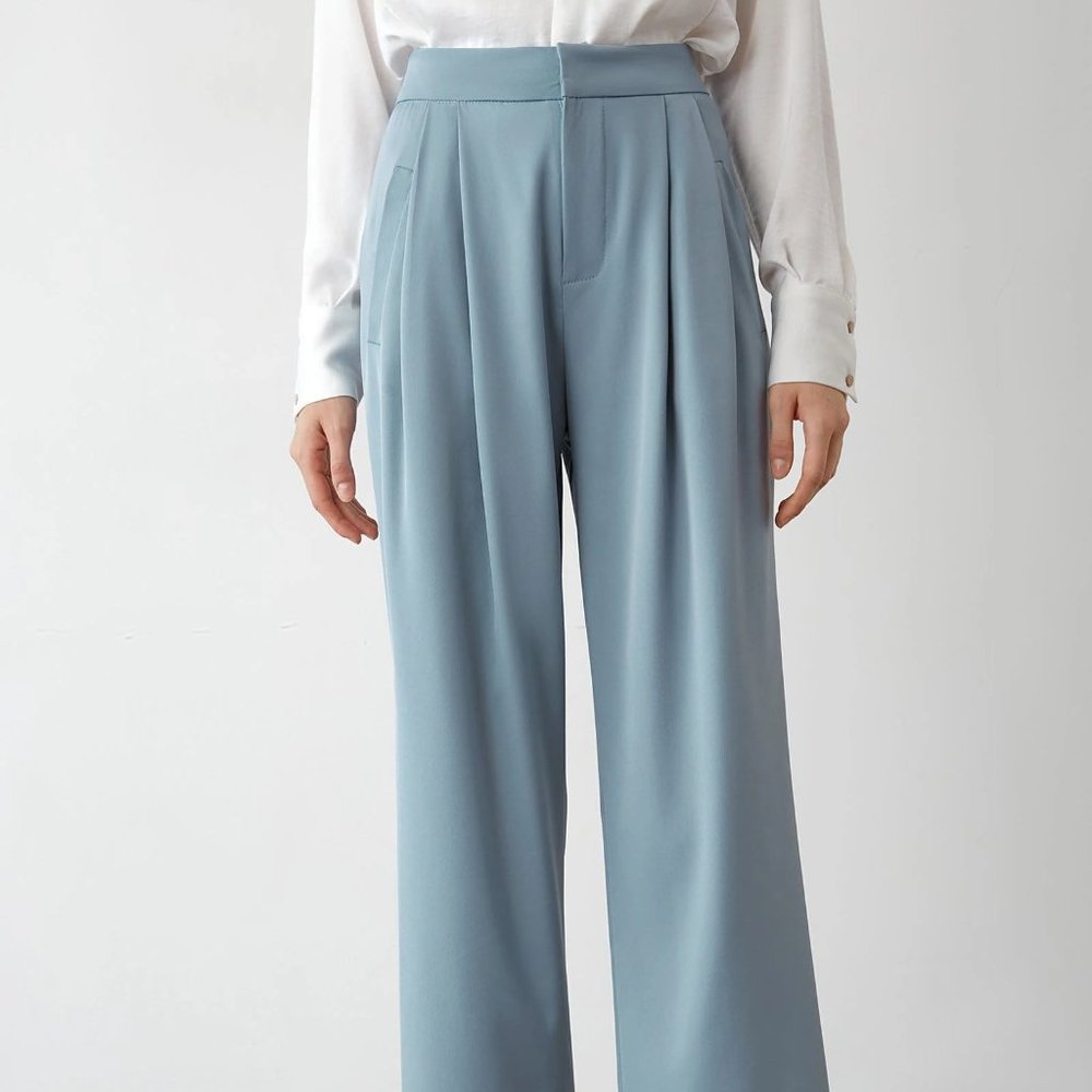 J.ing Kaira Light Blue Wide Leg Pants - Picture 3 of 7